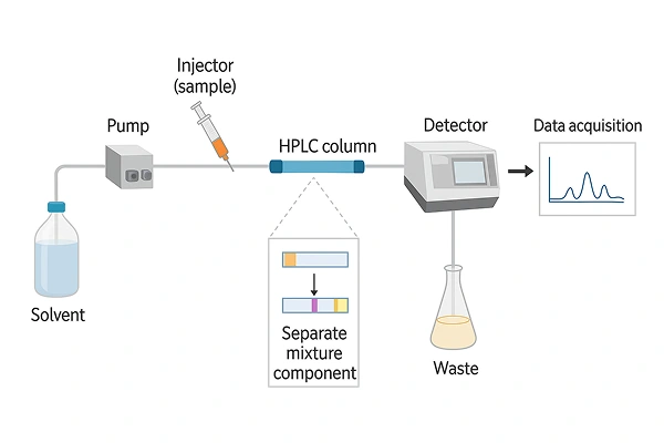 اجزای دستگاه hplc